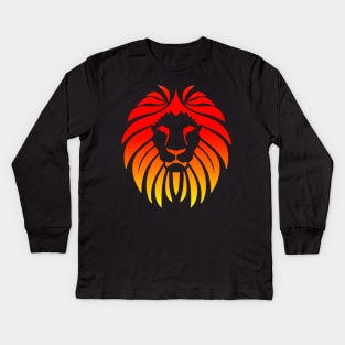 LION KING - SUNSET COLORING Kids Long Sleeve T-Shirt